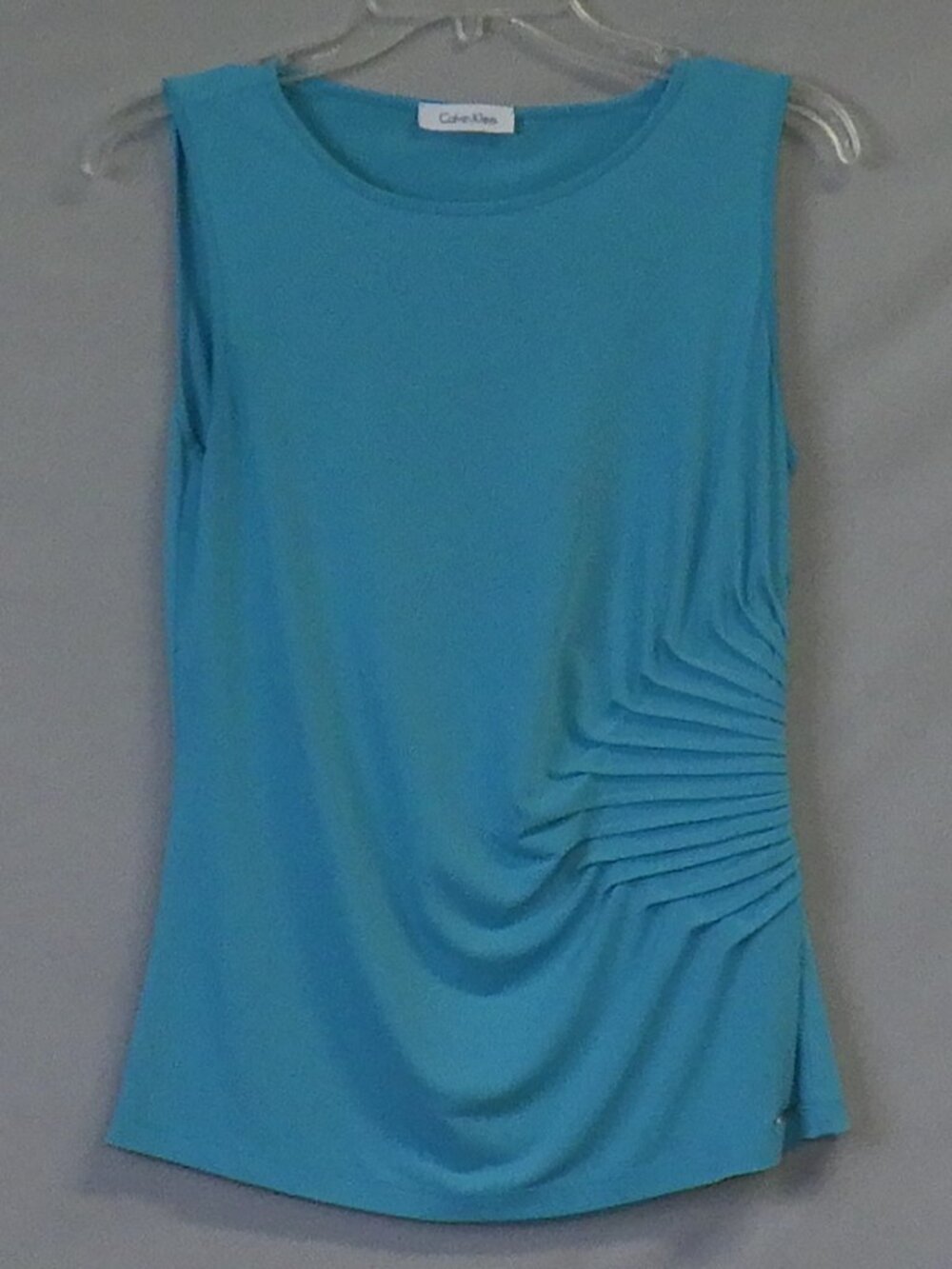 Calvin Klein Turquoise Sleeveless Pullover Top